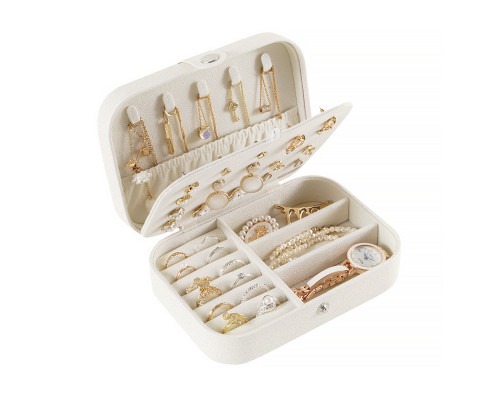 Шкатулка Casegrace SP-01161 для украшений и ювелирных изделий портативная 16*11*5 см White