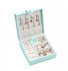 Шкатулка Casegrace SP-01176 для украшений и ювелирных изделий драгоценностей 12*12*5 см Blue