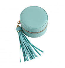 Шкатулка Casegrace SP-01205 для колец и ювелирных изделий портативная компактная 7*7*4,5 см Blue