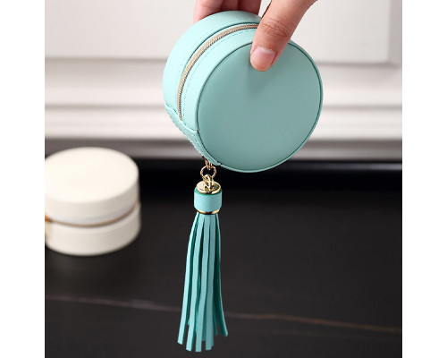 Шкатулка Casegrace SP-01205 для колец и ювелирных изделий портативная компактная 7*7*4,5 см Blue