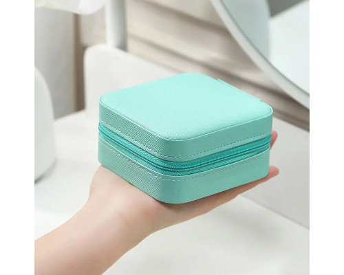 Шкатулка Casegrace SP-01212 для украшений и ювелирных изделий портативная 10*10*5 см Turquoise