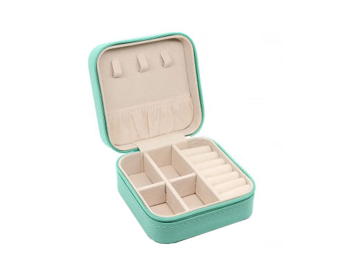 Шкатулка Casegrace SP-01212 для украшений и ювелирных изделий портативная 10*10*5 см Turquoise