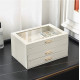 Шкатулка Casegrace SP-01223 для украшений и ювелирных изделий трехуровневая 26,5*18*13,5 см White