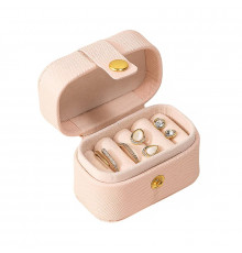 Шкатулка Casegrace SP-01244 для колец и ювелирных изделий портативная компактная 6,6*4*4,7 см Pink