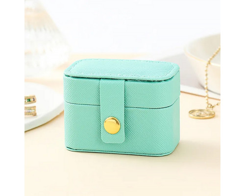 Шкатулка Casegrace SP-01244 для колец и ювелирных изделий портативная компактная 6,6*4*4,7 см Turquoise