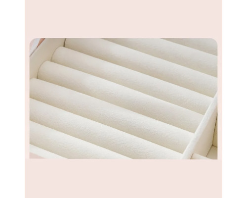 Шкатулка Casegrace SP-01261 для украшений и ювелирных изделий двухуровневая  23*17*12 см Pink