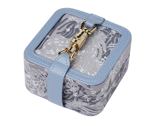 Шкатулка Casegrace SP-01328 для украшений и ювелирных изделий портативная с замком 10*10*5 см Blue