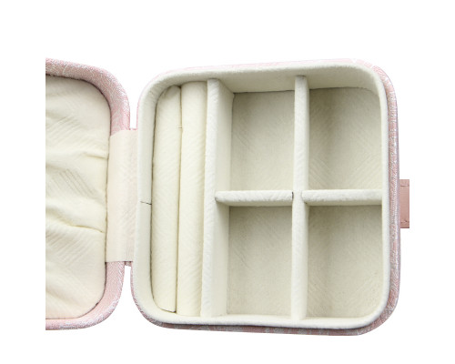 Шкатулка Casegrace SP-01328 для украшений и ювелирных изделий портативная с замком 10*10*5 см Pink