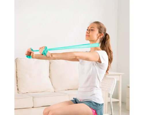 Эластичная лента AOLIKES LD-3605 150см для йоги и пилатеса фитнеса и силовых тренировок Tiffany