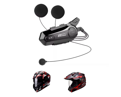 Bluetooth гарнітура для мотошлема KEBEDUMEI X1 Plus Soft Helmet. IPX6, Bluetooth 5.3