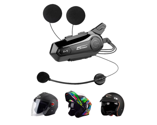 Bluetooth гарнітура для мотошлема KEBEDUMEI X1 Plus Hard Helmet. IPX6, Bluetooth 5.3