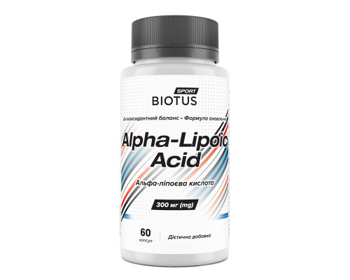 Альфа-липоевая кислота, Alpha Lipoic Acid, Biotus, 60 капсул