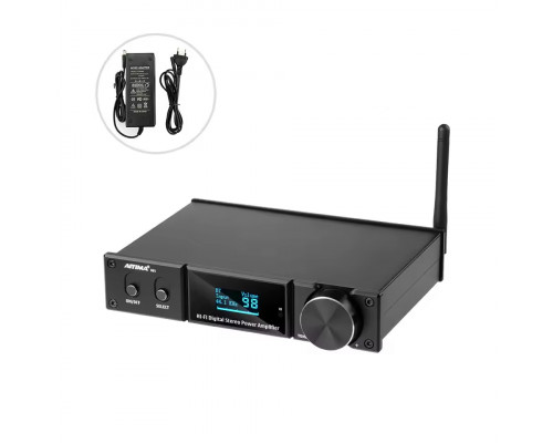 Підсилювач звуку AIYIMA D05 black + блок живлення 36V. Bluetooth 5.0, AUX, 120Wx2