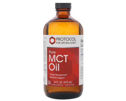 Масло MCT, Pure MCT Oil, Protocol for Life Balance, 432 мл