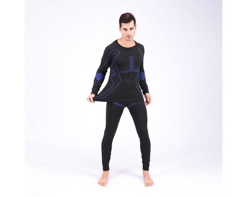 Термобілизна чоловіча A201 Black-Blue 2XL