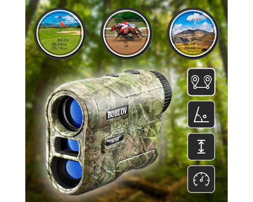 Лазерний далекомір для вимірювання кута та швидкості. Професійний водонепроникний Boblov NK-1000