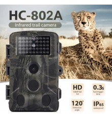 Фотопастка Suntek НС-802A 20м, огляд 120 °, з датчиком руху, нічна зйомка, захист IP65. Камера для охорони