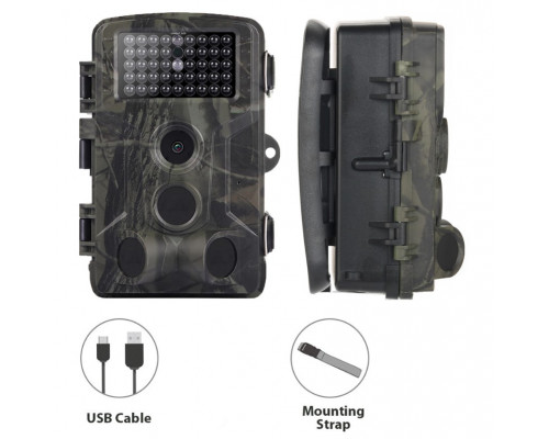 Фотопастка Suntek НС-802A 20м, огляд 120 °, з датчиком руху, нічна зйомка, захист IP65. Камера для охорони