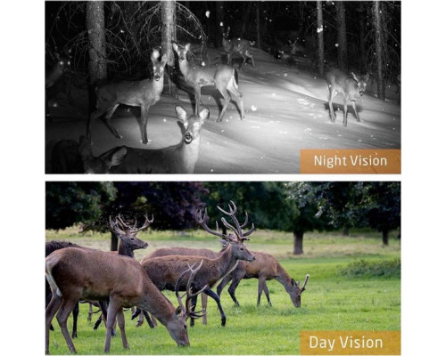 Фотопастка Suntek НС-808A 20м, огляд 120 °, з датчиком руху, нічна зйомка, захист IP65. Камера для охорони