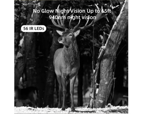 Фотопастка HC940 LTE PRO з передачею даних, акумулятор 10000mAh APP/4G відео 4К, фото 30МР