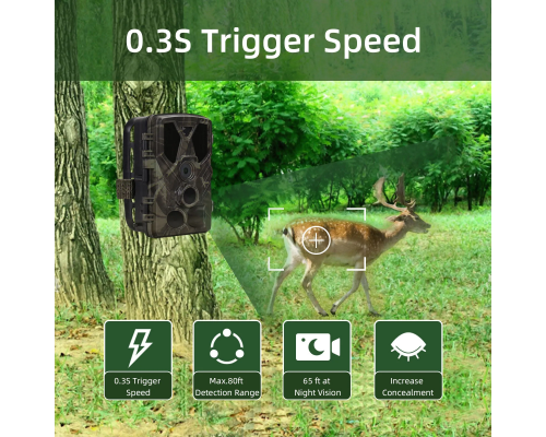 Фотопастка Suntek HC-812A 20м, датчик руху, захист IP65.