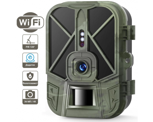 WiFi Фотоловушка, камера для полювання Suntek WiFi 940 Pro, 4K, 36МП