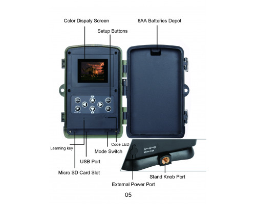 Фотопастка Suntek WiFi830Pro камера спостереження охотнича