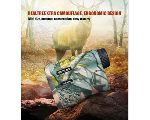 Професійний водонепроникний лазерний далекомір Boblov NK-1000 з вимірюванням кута та швидкості до 1000 метрів