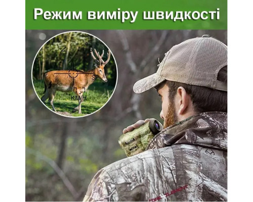 Професійний водонепроникний лазерний далекомір Boblov NK-1000 з вимірюванням кута та швидкості до 1000 метрів