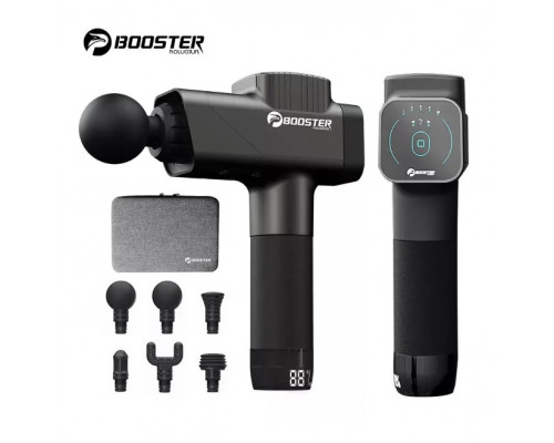 Антистресовий перкусійний масажер (пістолет) Booster M2-C з акумулятором 2500 mAh, 12V, Type-C для терапії та зняття напруги.