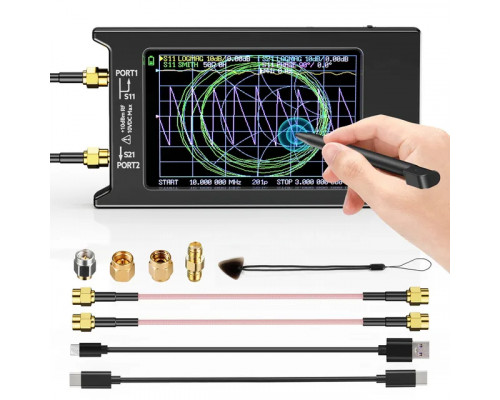 Векторний аналізатор спектра NanoVNA-H4 (10кГц - 1,5ГГц)