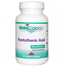 Пантотеновая кислота (Pantothenic Acid), Nutricology, 90 капсул