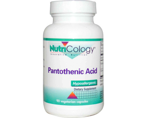 Пантотеновая кислота (Pantothenic Acid), Nutricology, 90 капсул
