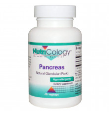 Поджелудочная железа, свиная, панкреатин, Pancreas, Nutricology, 60 капсул